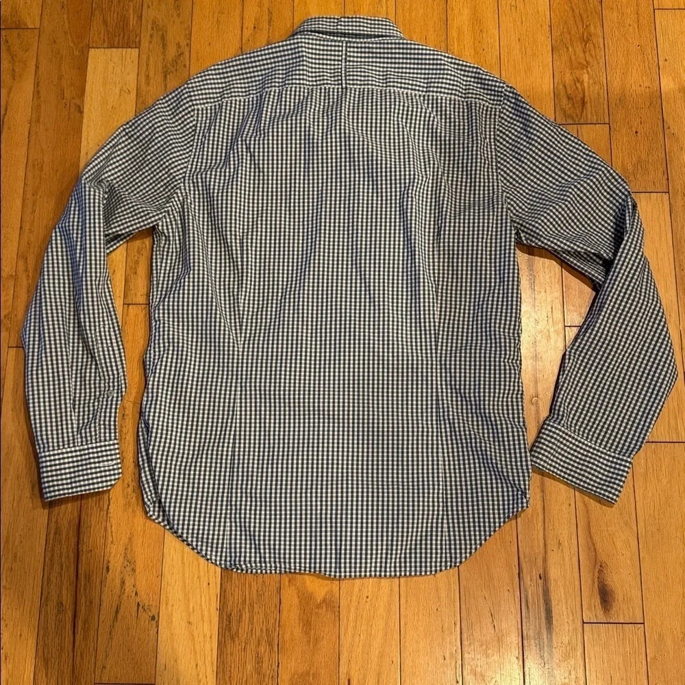 Banana Republic | Men’s Navy Blue Plaid Shirt | Grant Fit | size L